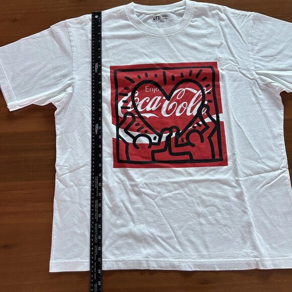 UNIQLO Keith Haring × coca cola coke UT/relaxed White T-shirt- Size Mens XL - Picture 4 of 7